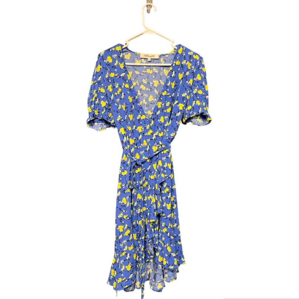 Diane Von Furstenberg Emilia Floral Print Wrap Dress